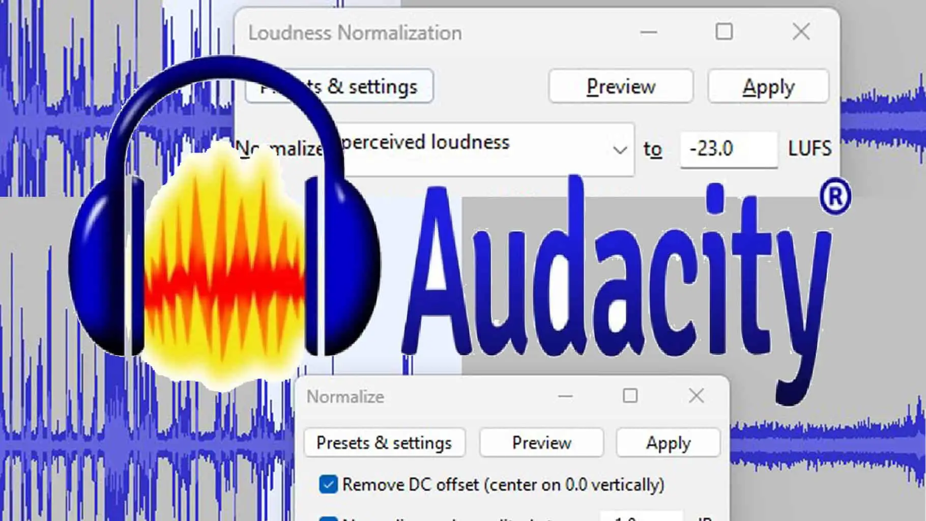 Audacity Normalization Methods Featured Image