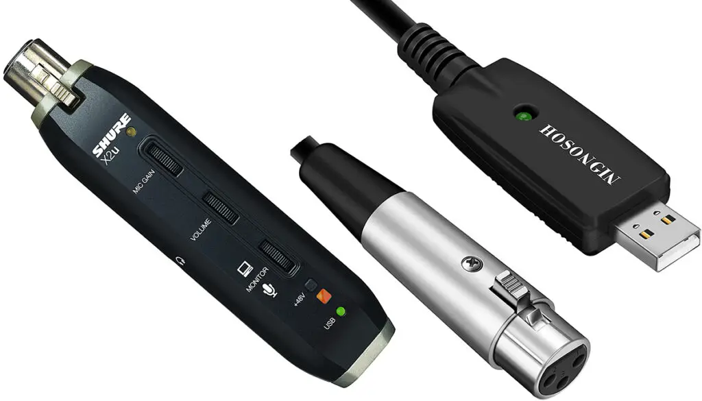 XLR to USB adapters