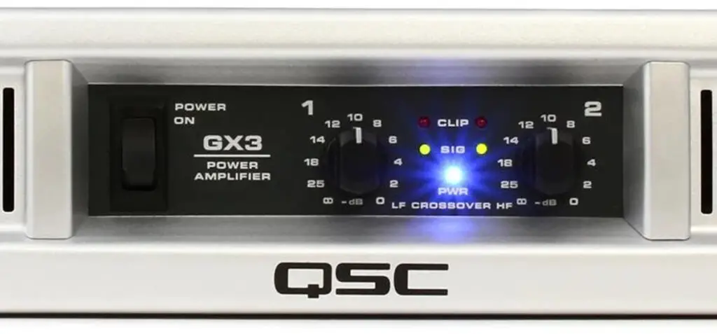 QSC GX3 Power Amp with Crossover Settings